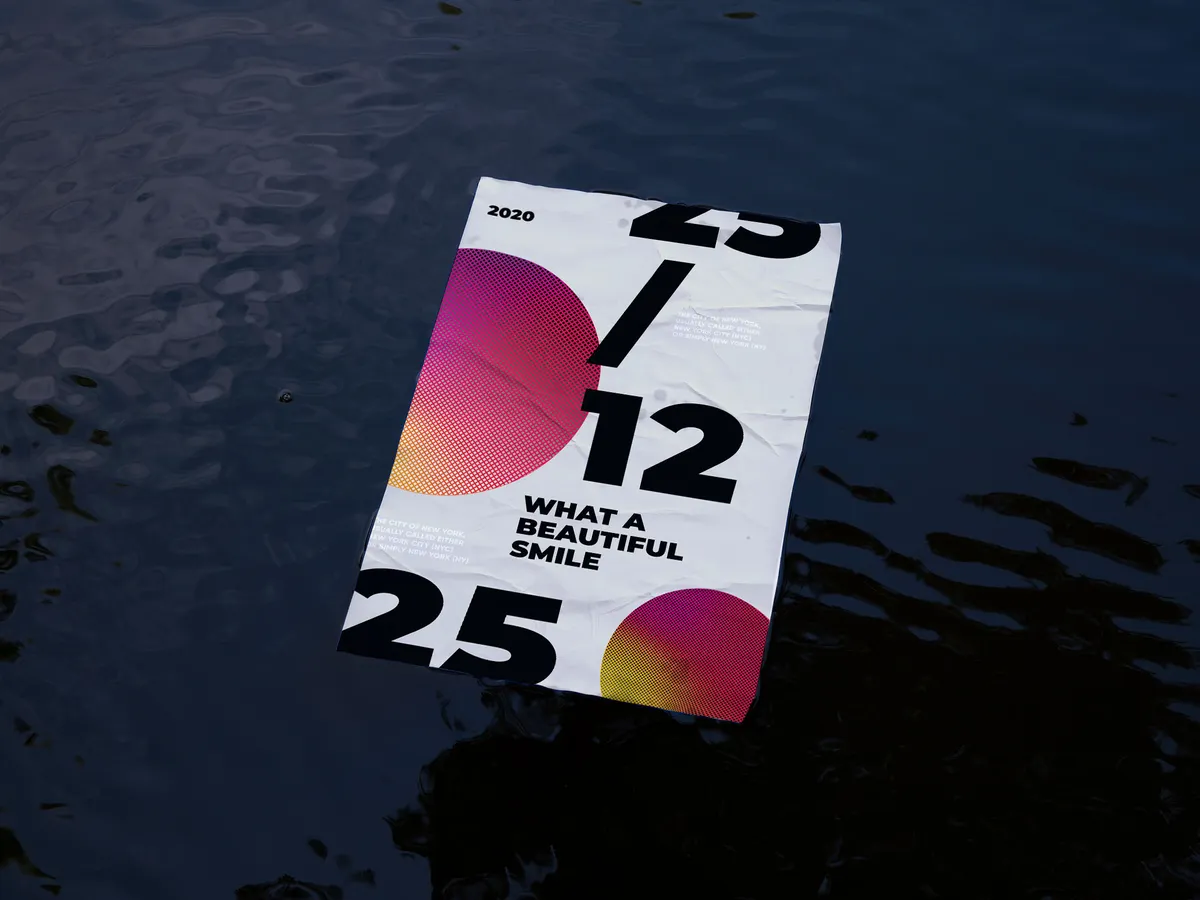 Soaking Poster Mockup