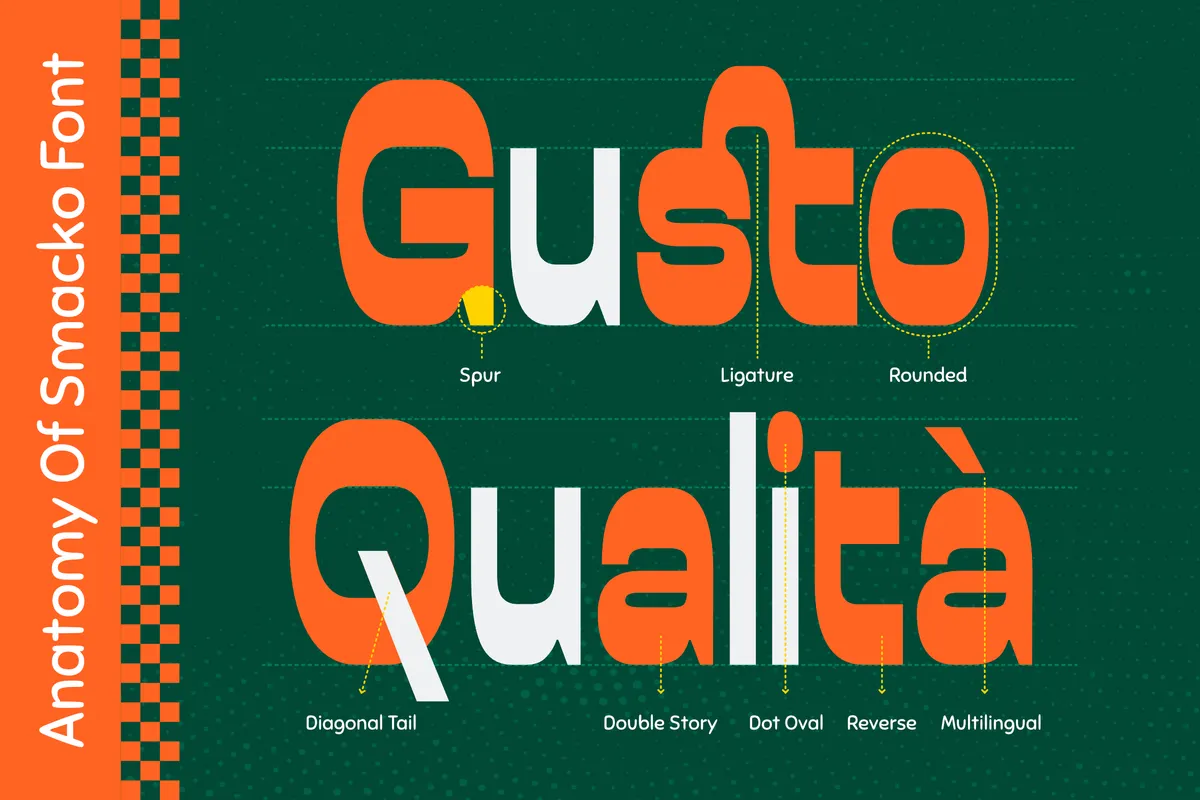 Smacko - Bold Reverse Contrast Sans Font