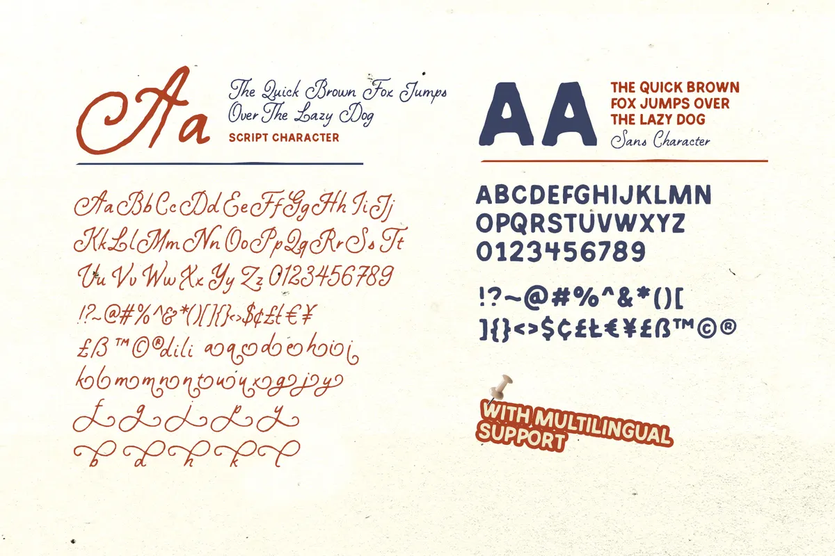 Wild Fragment - Handmade Vintage Font Duo