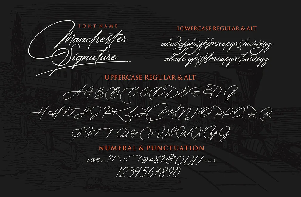 Manchester Signature Font