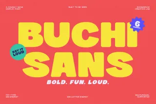 Buchi Sans – Bold Chunky Display Font