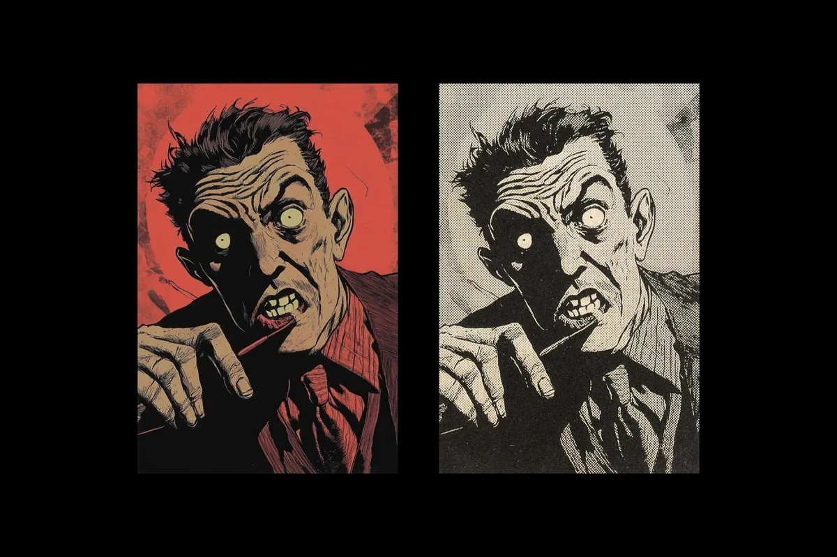 Retro Halftone Print Effect