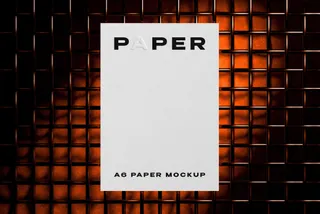 Industrial Paper Card Mockup