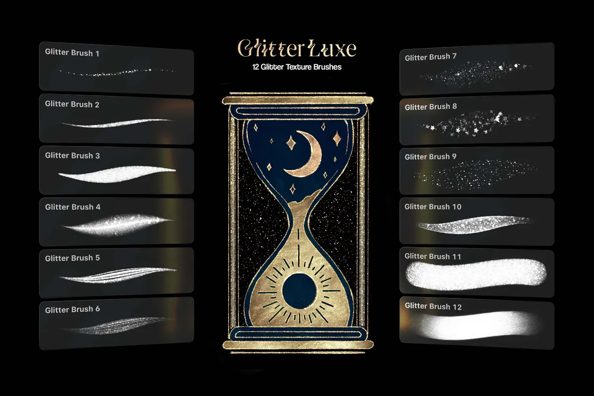 Multi-App Glitter Texture Brushes