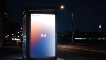 Bus Stop Vertical Screen Mockup
