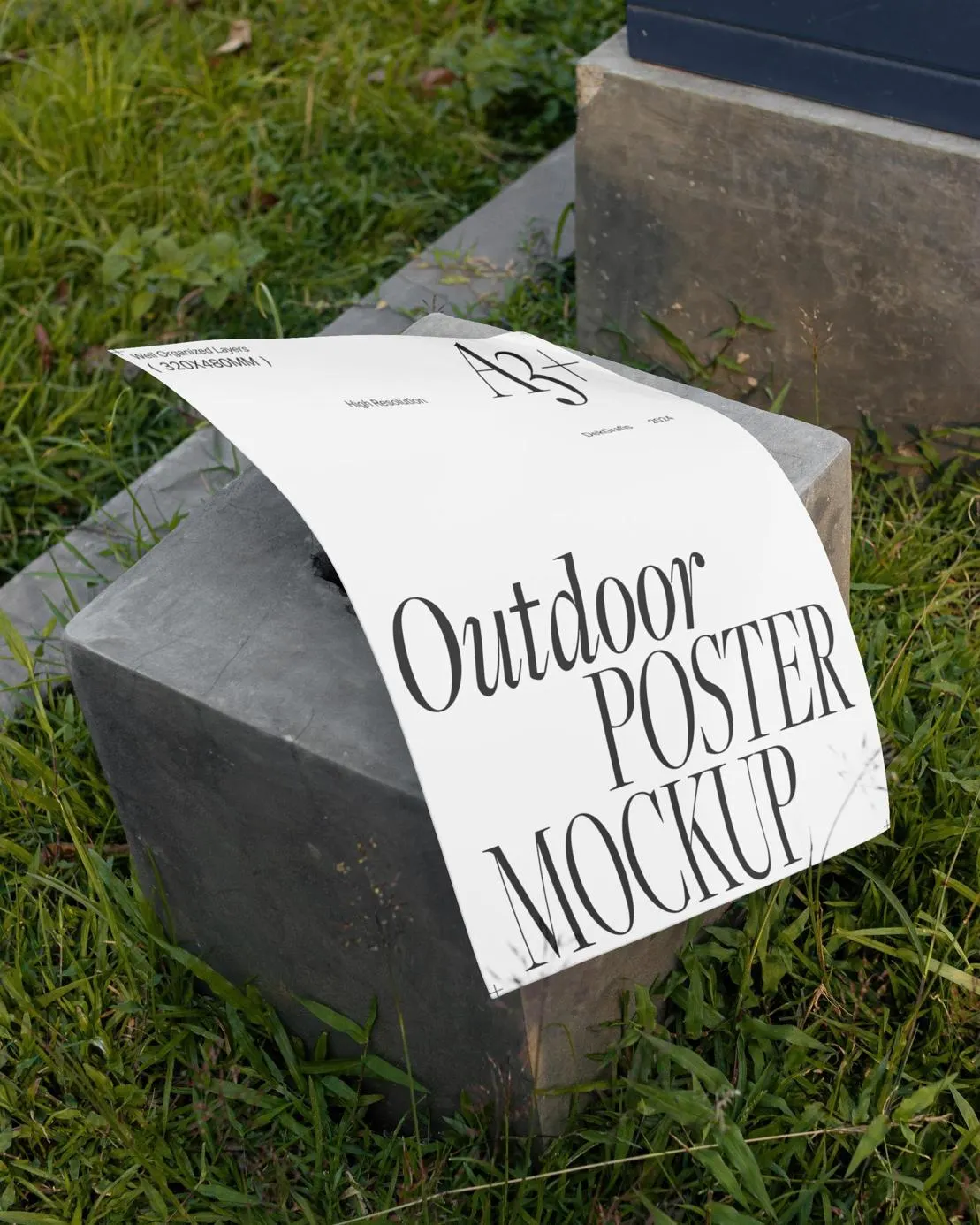 Outdoor A3 Poster Mockup