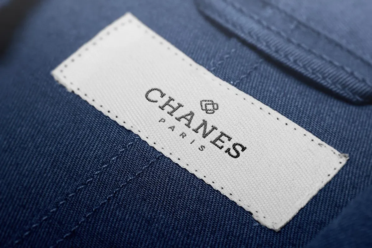 Elegant Clothing Label Mockup