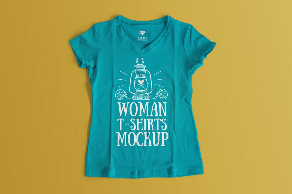 Woman T-Shirt Mockup