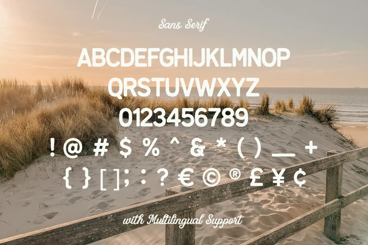 Palm Bay – Vintage Summer Font Duo