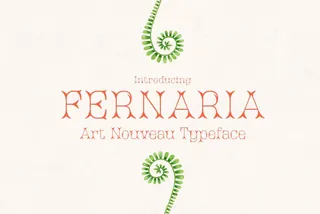 Fernaria - Elegant Art Nouveau Typeface