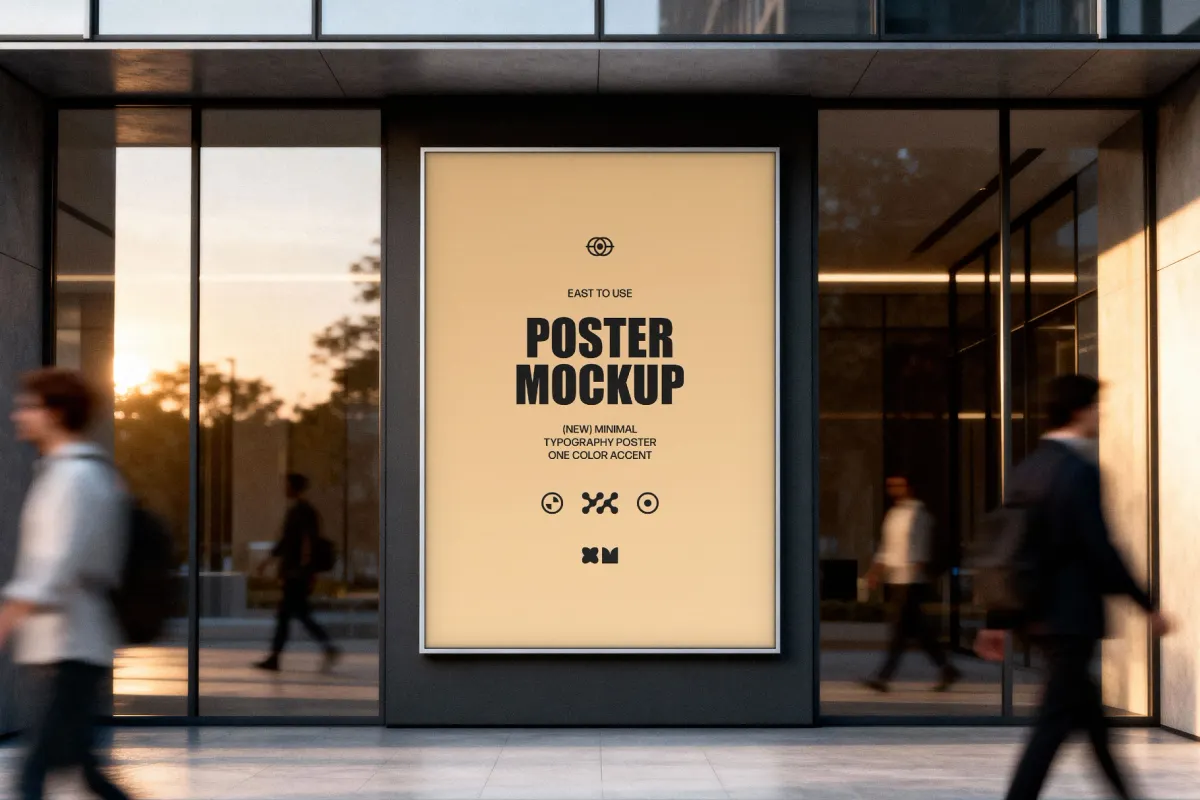 Storefront Facade Poster Mockup