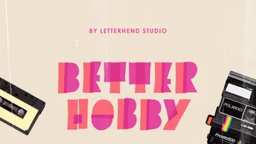 Better Hobby Display Font
