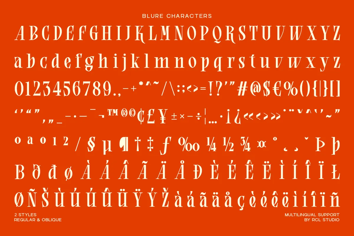 Blure - High Contrast Editorial Serif Font