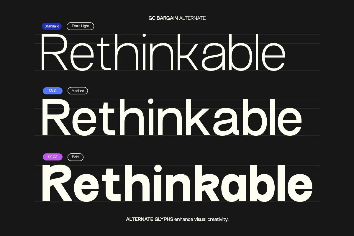 GC Bargain – Modern Sans Family