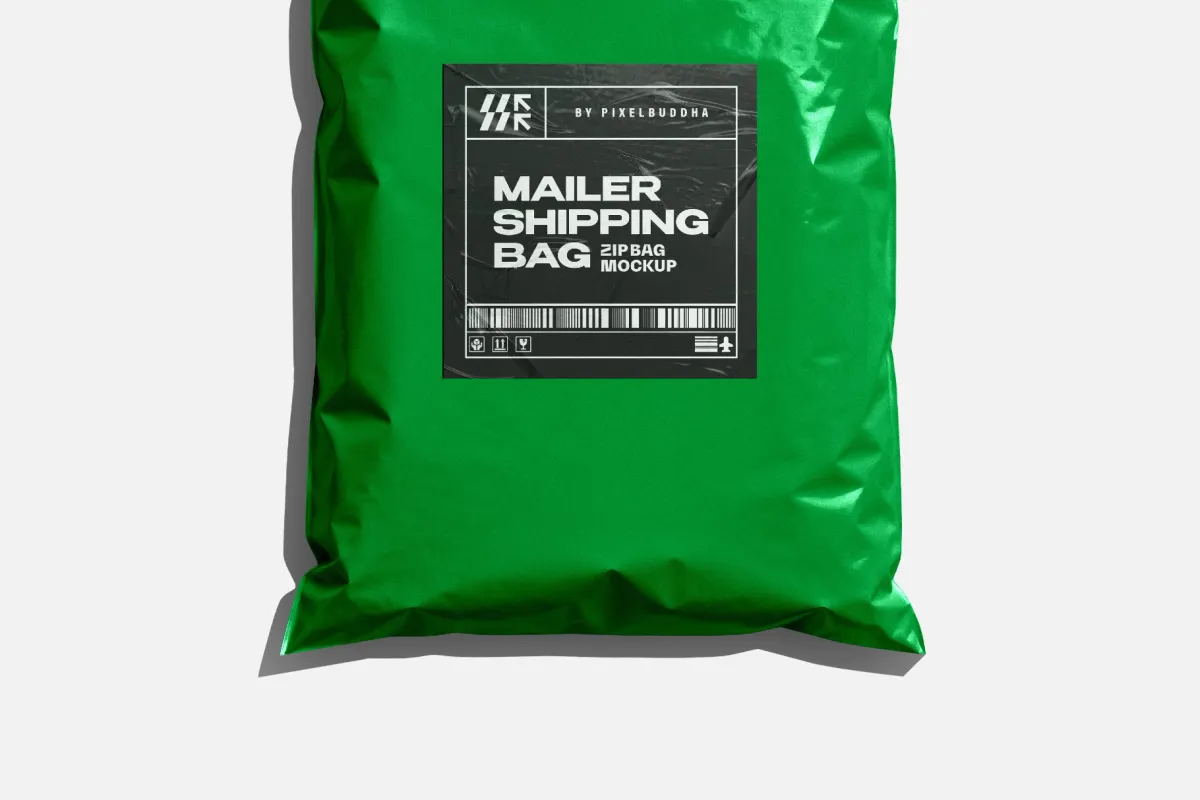 Plastic Mailing Bag Mockup