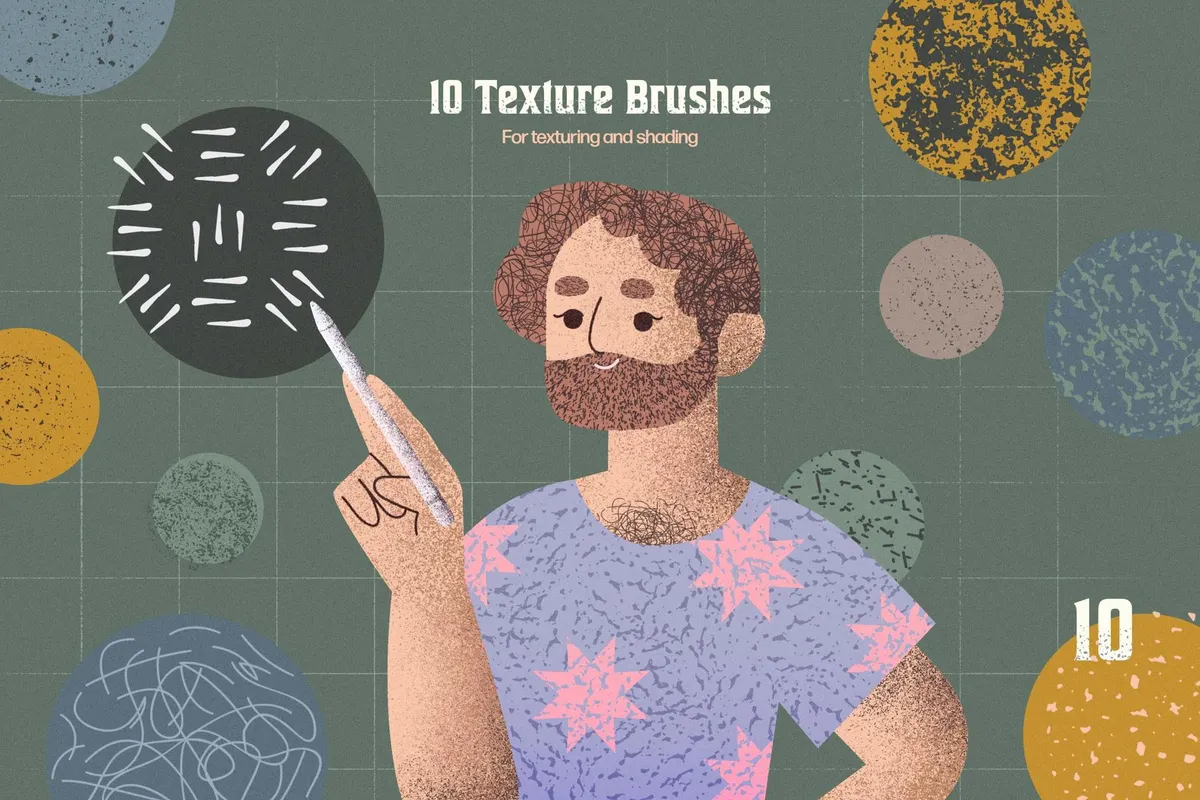 Texture DJ Clip Studio Brushes
