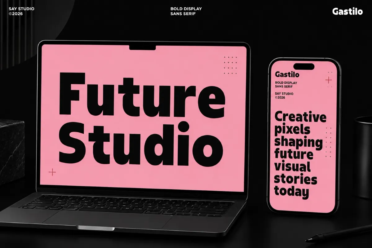 Gastilo - Bold Display Sans Font