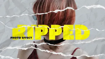 Ripped Paper Photo Effect