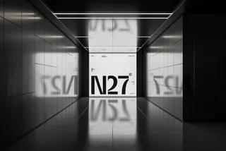Futuristic Light Wall Mockup