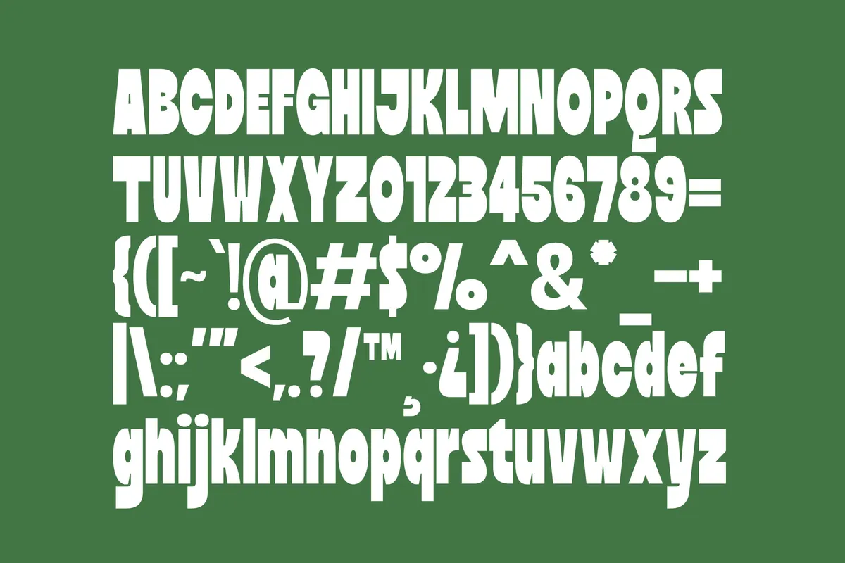 Thickbar - Bold Condensed Chunky Sans Font