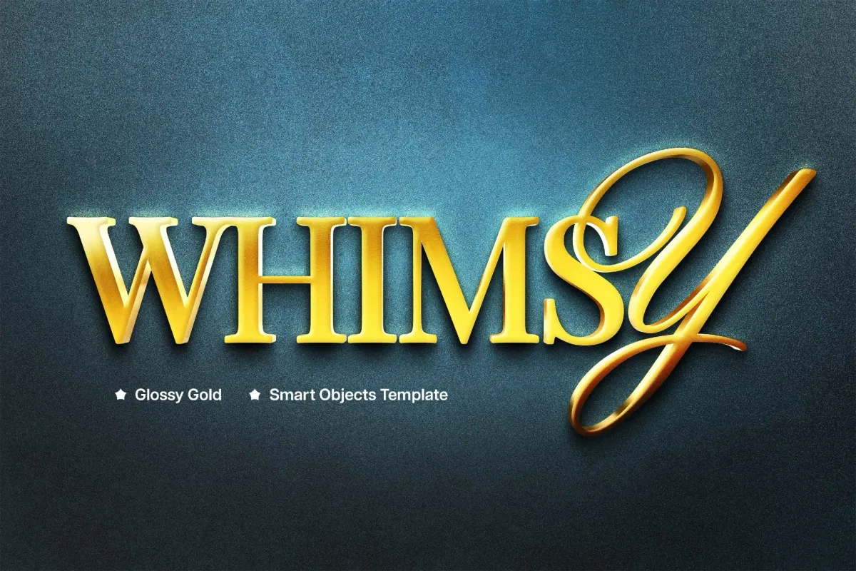 Metallic Golden Mockup