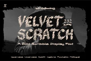 Velvet Scratch - Scribble Display Font