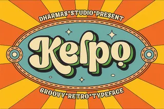 Kelpo - Groovy Retro Typeface