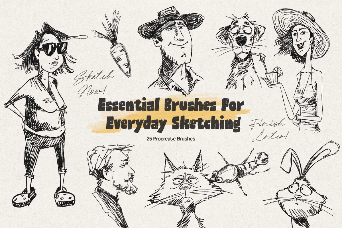 Everyday Sketch Procreate Brushes