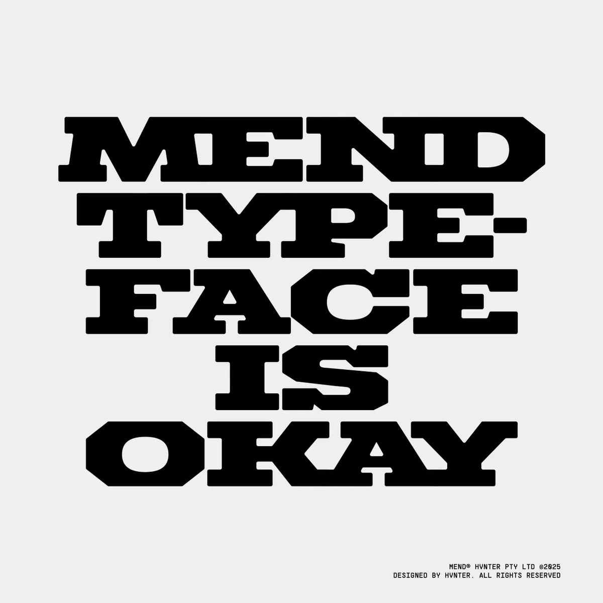 Mend Typeface