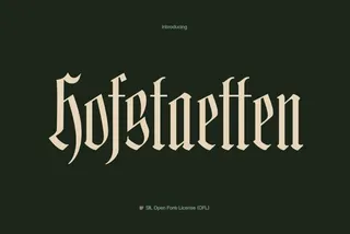 Hofstaetten German Gothic Font Family