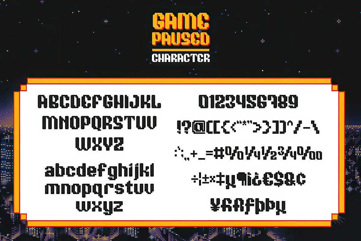 Game Paused - Pixel Game Family