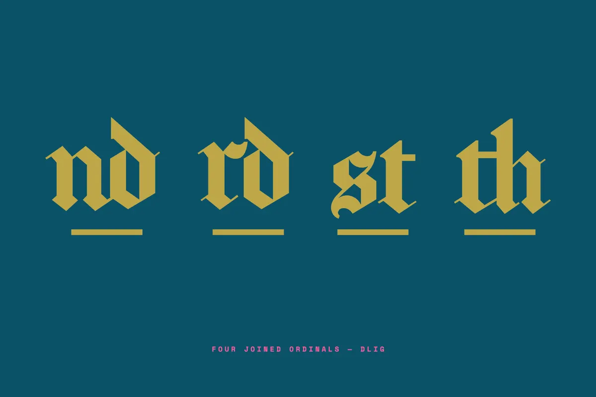 Newspaper Text - Free Textura Blackletter Font