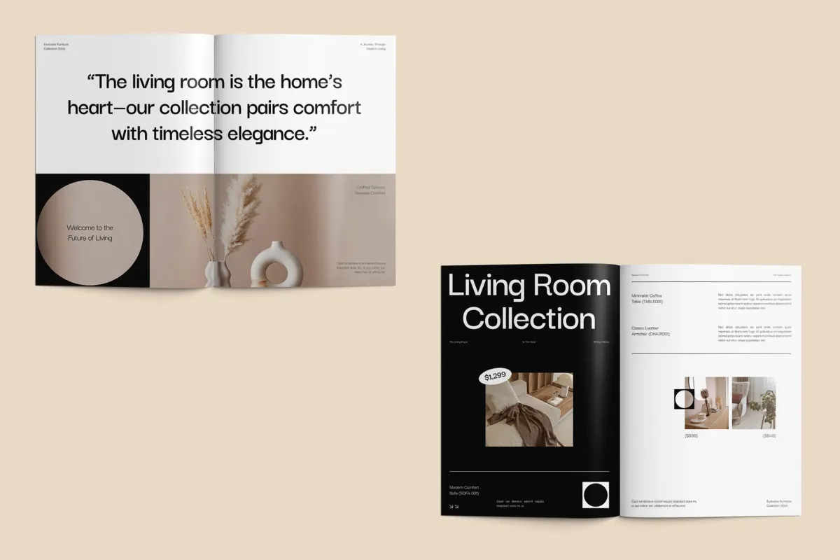 FURR - Furniture Product Catalog Canva Template