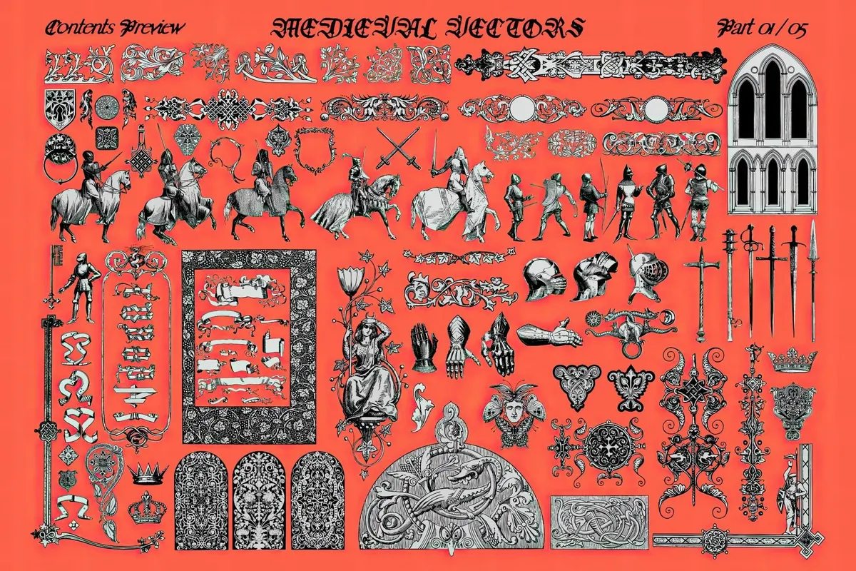 400+ Medieval Vectors