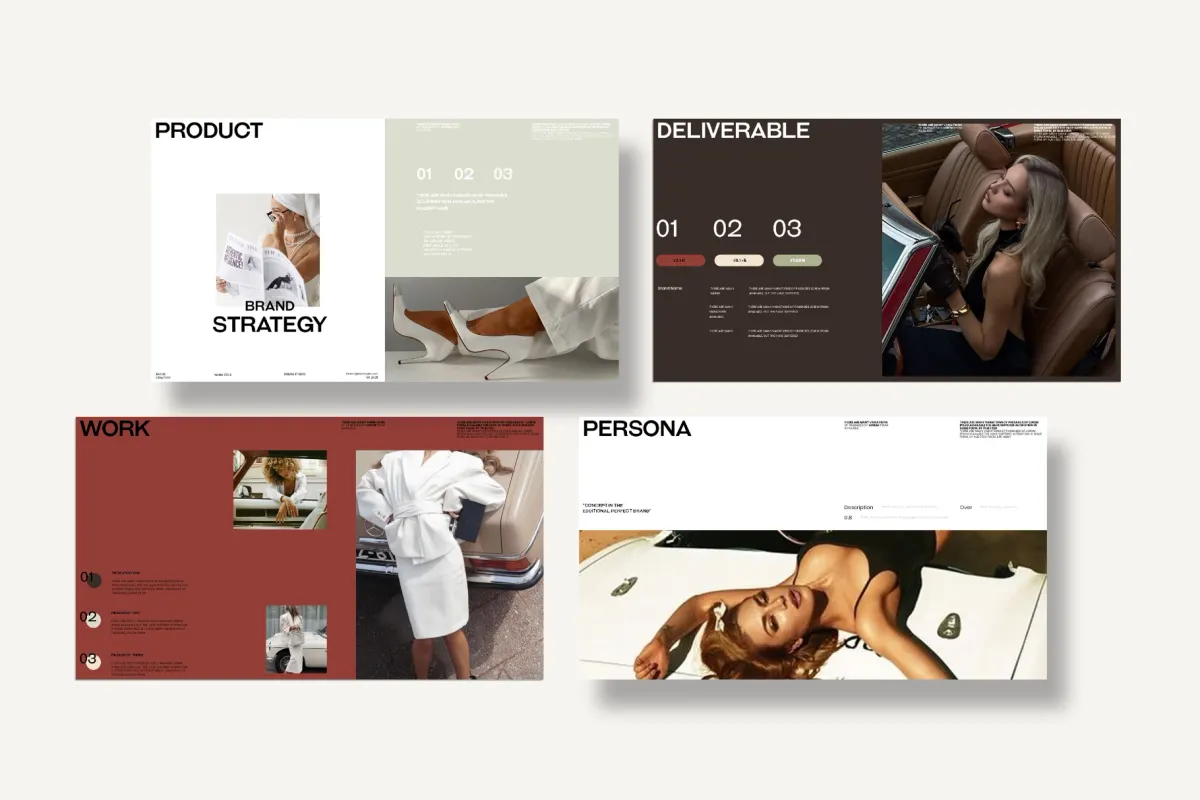 Clean Modern Brand Strategy Presentation Template