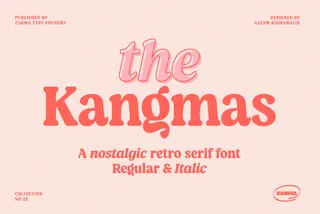 Kangmas — Nostalgic Retro Serif Font