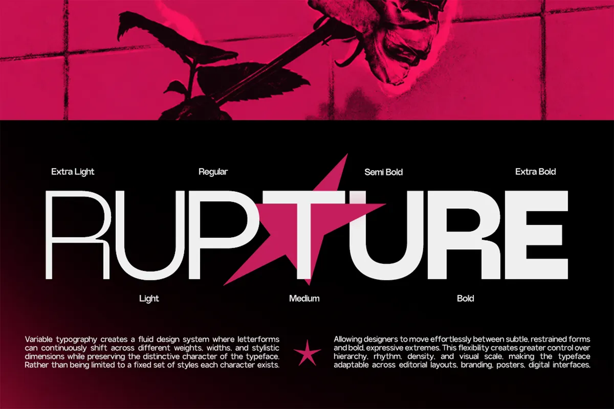 GC Rupture - Modern Inktrap Sans Serif Family