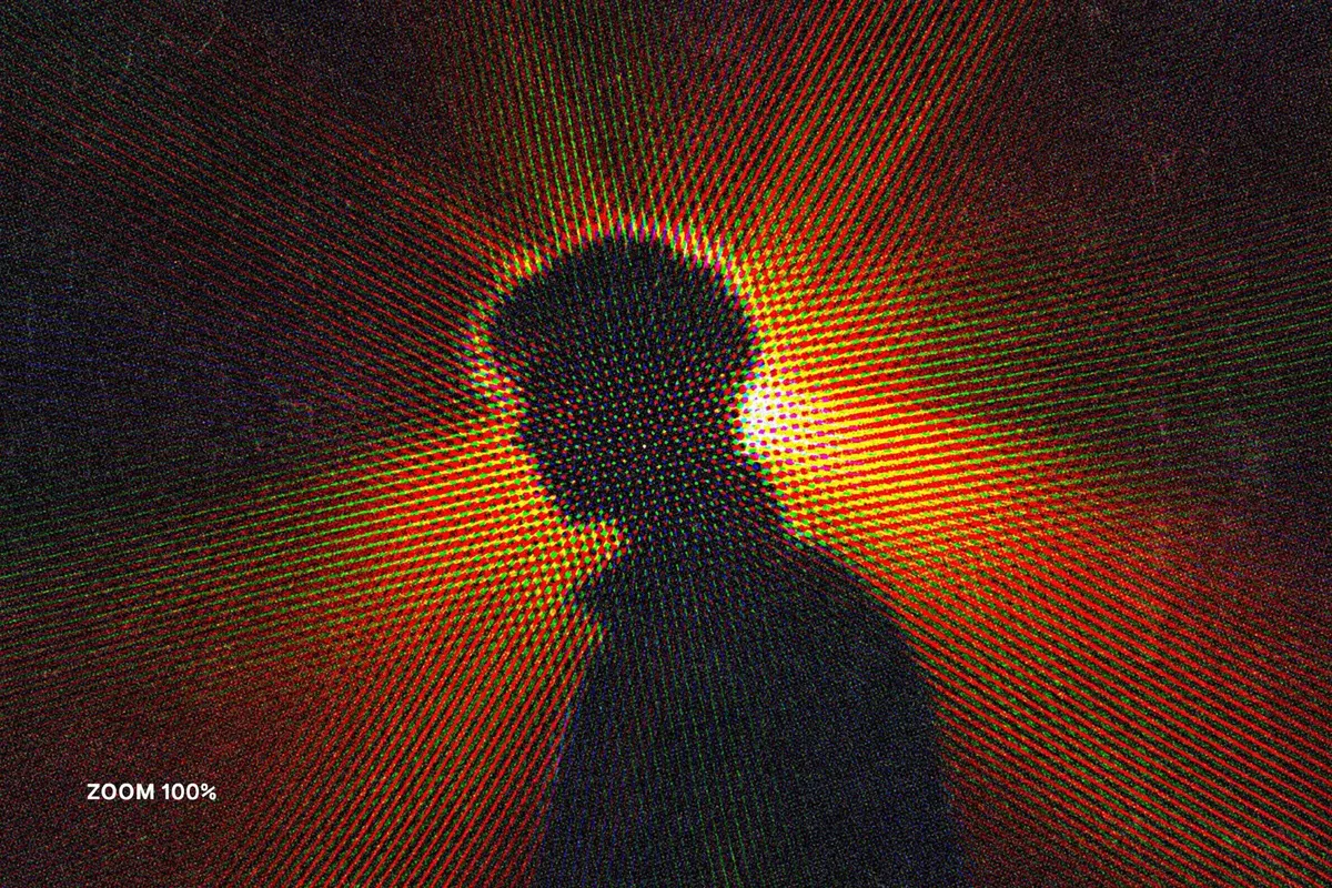 RGB CRT Distort Photo Effect