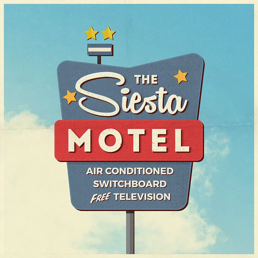 4 Vintage Motel Sign Mockups