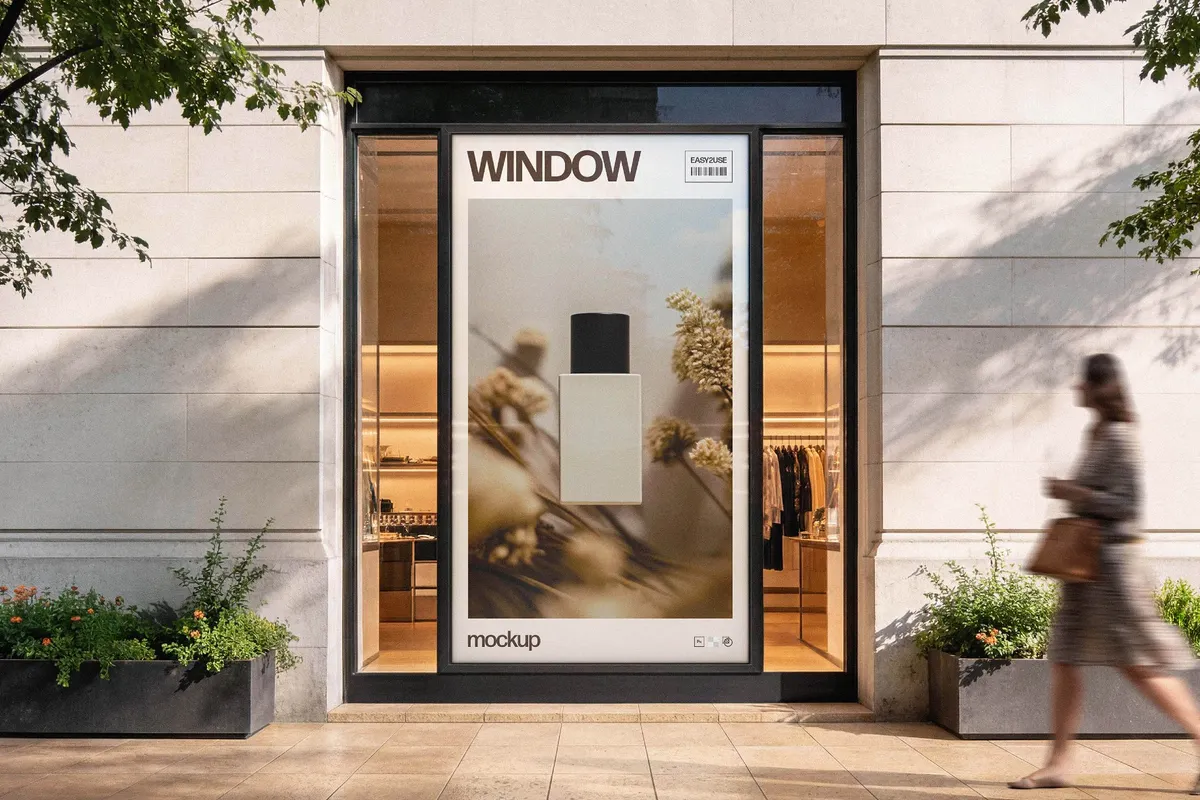 Storefront Window Display Mockup