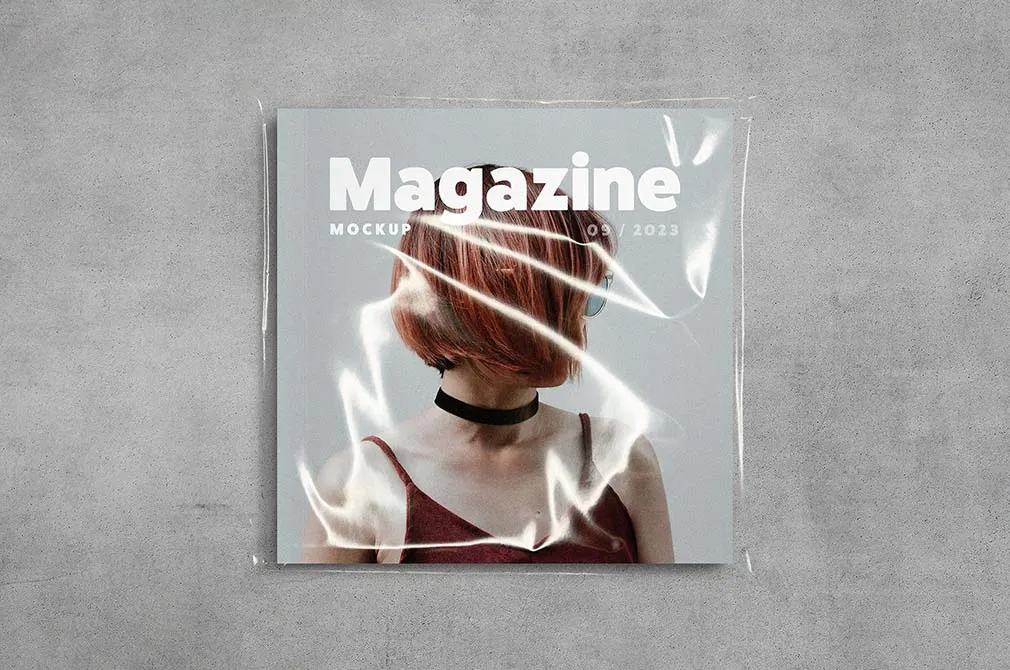 Square Magazine Mockup