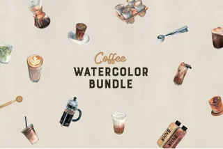 Coffee Watercolors Collection