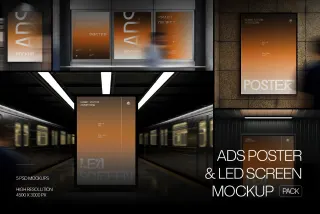 Subway Advertising Mockup Pack