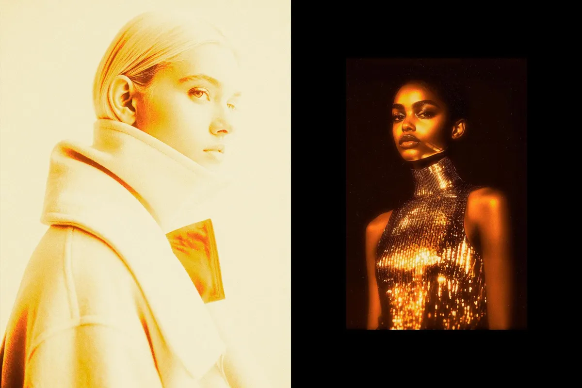 Golden Glowing Photo Effect