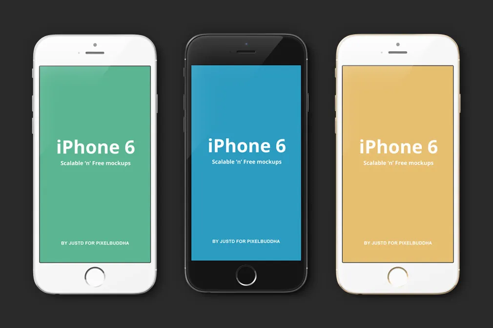 iPhone 6 Vector Mockups