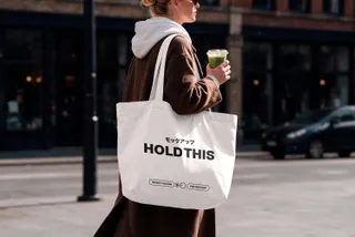 Oversized Tote Bag Mockup