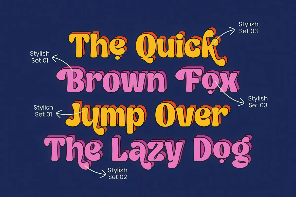 Kelpo - Groovy Retro Typeface