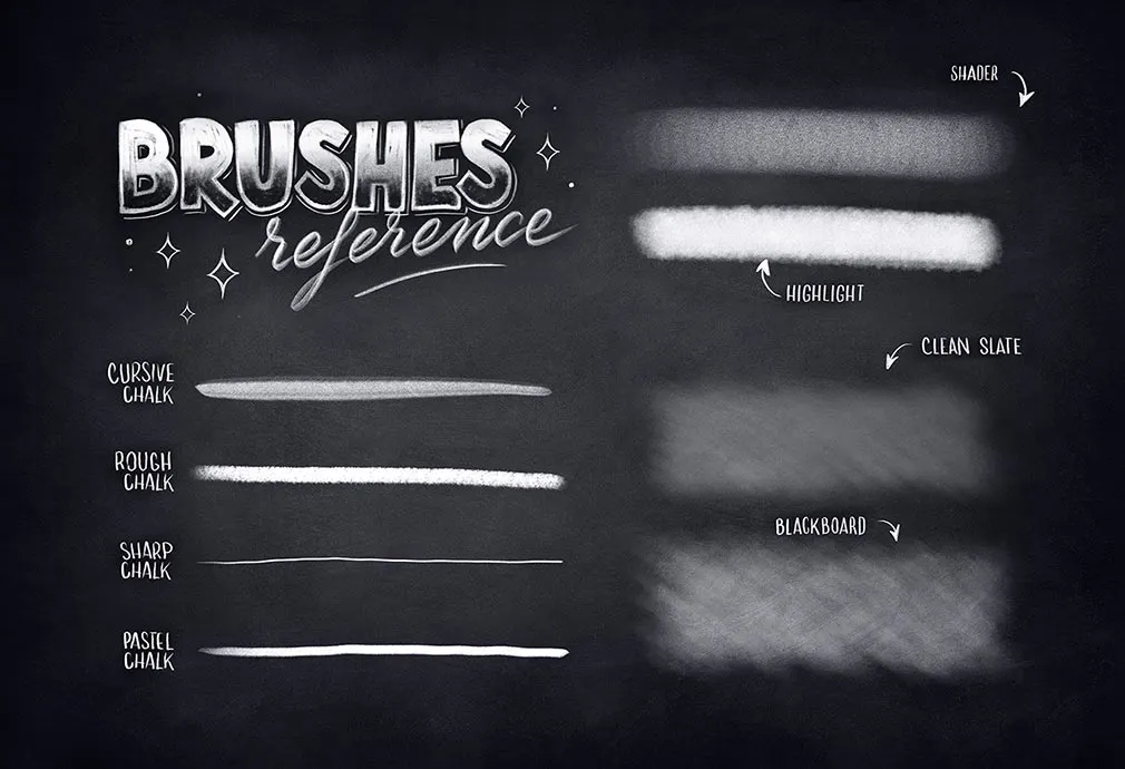 Chalk Lettering Procreate Brushes