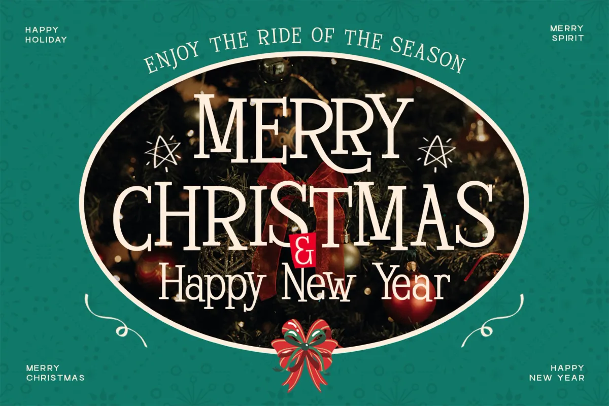 Merry Glow – Christmas Display Serif Font
