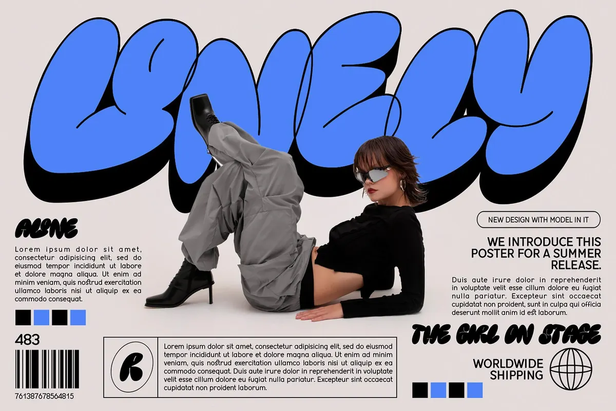 Puffy Kloky Bubble Font